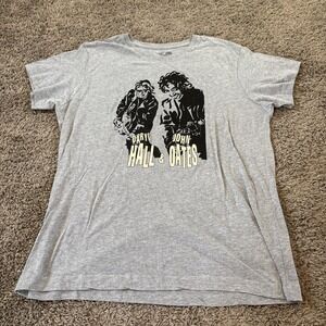Daryl Hall & John Oates Tour Concert Tee T-Shirt Top Womens XL Short Sleeve